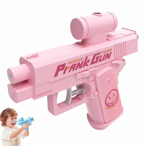 Prank Two Way Water Gun, Prank Squirt Gun, Prank Wasserpistole mit Rückspritzeffekt, Double Sided Reverse Water Gun, Scherz-Zweiwege-Wasserpistole für Erwachsene und Kinder (Rosa) von Dewppxi