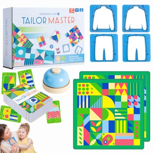 Tailor Master Matching-Spiel, Tailor Master Battle - Farblich Passendes Tischspiel,Tailor Master Kinderpuzzle - Denk- und Konzentrationstrainings Spielzeug für Kinder (Fortgeschrittene) von Dewppxi