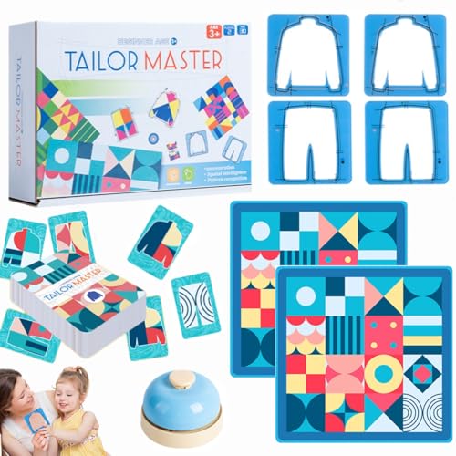 Tailor Master Matching-Spiel, Tailor Master Battle - Farblich Passendes Tischspiel,Tailor Master Kinderpuzzle - Denk- und Konzentrationstrainings Spielzeug für Kinder (Mittelstufe) von Dewppxi