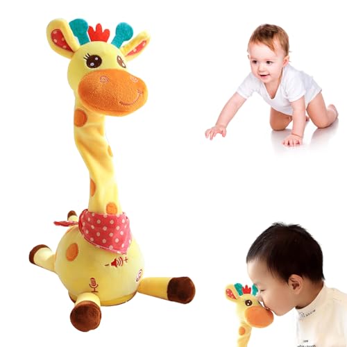Tanzende Giraffes, Sprechender Giraffe Spielzeug, Interaktives Singender Giraffe Kuscheltier mit Lautstärkeregler für Baby Ermutigen Sprachspielzeug, Lernspielzeug für Kleinkinder (Wiederaufladbar) Tanzende Giraffes, Sprechender Giraffe Spielzeug, Interaktives Singender Giraffe Kuscheltier mit Lautstärkeregler für Baby Ermutigen Sprachspielzeug, Lernspielzeug für Kleinkinder (Wiederaufladbar) von Dewppxi