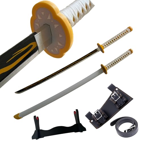 Cosplay-Anime-Schwert – Dämonentöter-Schwert 41 Zoll mit Schwertständer und Gürtel, Katana-Nachbildung des Schwertes, perfekt für Cosplay, Anime, Original-Textur, Bühnenauftritt und als Geschenk von Dfdvye