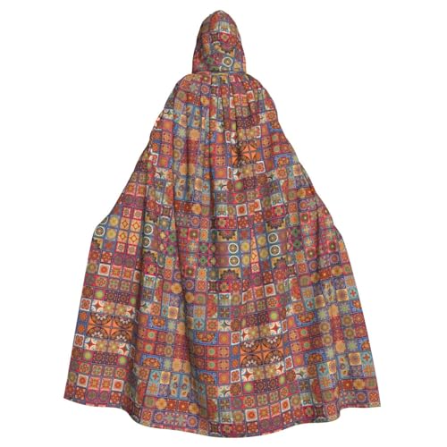 Dfeppjhg Farbiger kleiner Kapuzenumhang mit Kapuze, mit fließendem Muster, Halloween, Weihnachten, Party, Cosplay-Kostüme Dfeppjhg Farbiger kleiner Kapuzenumhang mit Kapuze, mit fließendem Muster, Halloween, Weihnachten, Party, Cosplay-Kostüme von Dfeppjhg