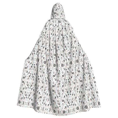 Dfeppjhg Feder-Print Kapuzenumhang mit Kapuze Halloween Weihnachten Party Cosplay Kostüme Dfeppjhg Feder-Print Kapuzenumhang mit Kapuze Halloween Weihnachten Party Cosplay Kostüme von Dfeppjhg