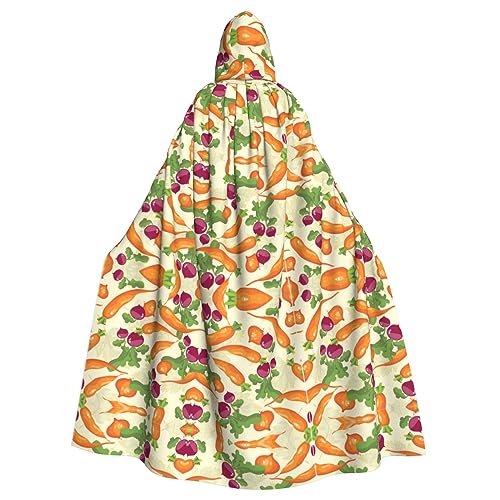 Dfeppjhg Kapuzenumhang mit Cartoon-Gemüse-Druck, mit Kapuze, Halloween, Weihnachten, Party, Cosplay-Kostüme Dfeppjhg Kapuzenumhang mit Cartoon-Gemüse-Druck, mit Kapuze, Halloween, Weihnachten, Party, Cosplay-Kostüme von Dfeppjhg