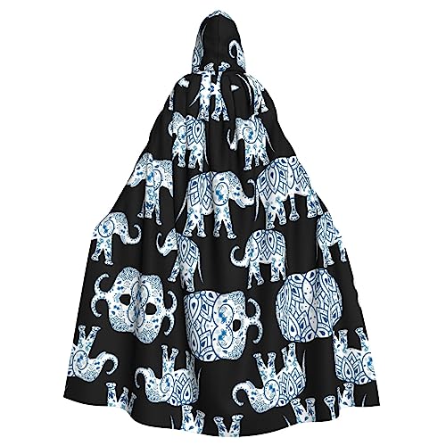 Dfeppjhg Kapuzenumhang mit Kapuze, Elefanten-Blau, mit Kapuze, für Halloween, Weihnachten, Party, Cosplay-Kostüme Dfeppjhg Kapuzenumhang mit Kapuze, Elefanten-Blau, mit Kapuze, für Halloween, Weihnachten, Party, Cosplay-Kostüme von Dfeppjhg