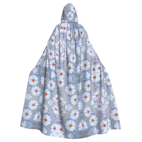 Dfeppjhg Kapuzenumhang mit Kapuze, Gänseblümchen-Blau, für Halloween, Weihnachten, Party, Cosplay Dfeppjhg Kapuzenumhang mit Kapuze, Gänseblümchen-Blau, für Halloween, Weihnachten, Party, Cosplay von Dfeppjhg