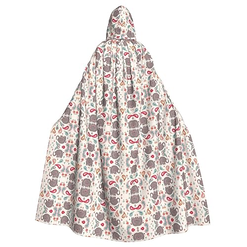 Dfeppjhg Kapuzenumhang mit Kapuze und Elefantenaufdruck, Halloween, Weihnachten, Party, Cosplay Dfeppjhg Kapuzenumhang mit Kapuze und Elefantenaufdruck, Halloween, Weihnachten, Party, Cosplay von Dfeppjhg