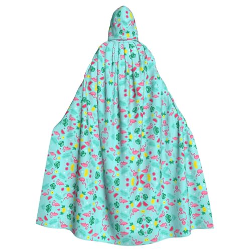 Dfeppjhg Kapuzenumhang mit Kapuze und Flamingo-Eiscreme-Motiv, für Halloween, Weihnachten, Party, Cosplay Dfeppjhg Kapuzenumhang mit Kapuze und Flamingo-Eiscreme-Motiv, für Halloween, Weihnachten, Party, Cosplay von Dfeppjhg