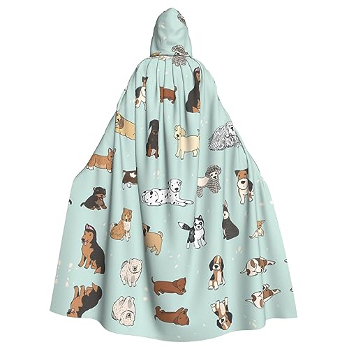 Dfeppjhg Kapuzenumhang mit Kapuze und Hundeaufdruck, Halloween, Weihnachten, Party, Cosplay-Kostüme Dfeppjhg Kapuzenumhang mit Kapuze und Hundeaufdruck, Halloween, Weihnachten, Party, Cosplay-Kostüme von Dfeppjhg