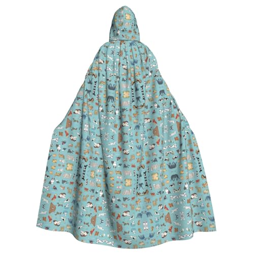 Dfeppjhg Kapuzenumhang mit Kapuze und Hundemotiv, Halloween, Weihnachten, Party, Cosplay-Kostüme Dfeppjhg Kapuzenumhang mit Kapuze und Hundemotiv, Halloween, Weihnachten, Party, Cosplay-Kostüme von Dfeppjhg