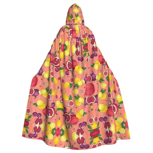 Dfeppjhg Kapuzenumhang mit exotischem Früchte-Druck, mit Kapuze, Halloween, Weihnachten, Party, Cosplay-Kostüme Dfeppjhg Kapuzenumhang mit exotischem Früchte-Druck, mit Kapuze, Halloween, Weihnachten, Party, Cosplay-Kostüme von Dfeppjhg