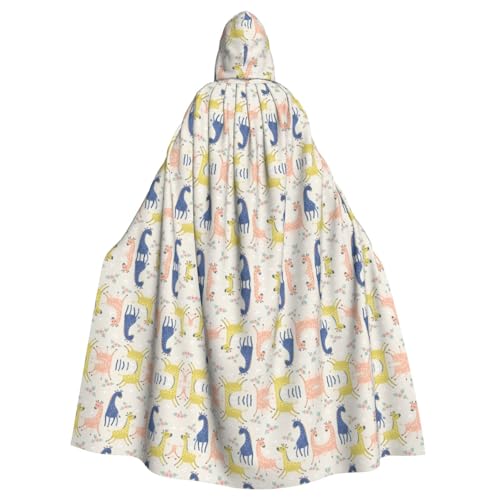 Dfeppjhg Kapuzenumhang mit niedlichem Giraffen-Druck, mit Kapuze, Halloween, Weihnachten, Party, Cosplay-Kostüm Dfeppjhg Kapuzenumhang mit niedlichem Giraffen-Druck, mit Kapuze, Halloween, Weihnachten, Party, Cosplay-Kostüm von Dfeppjhg
