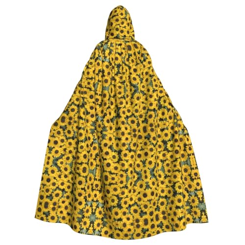 Dfeppjhg Kapuzenumhang mit süßem Sonnenblumen-Druck, mit Kapuze, Halloween, Weihnachten, Party, Cosplay-Kostüm Dfeppjhg Kapuzenumhang mit süßem Sonnenblumen-Druck, mit Kapuze, Halloween, Weihnachten, Party, Cosplay-Kostüm von Dfeppjhg