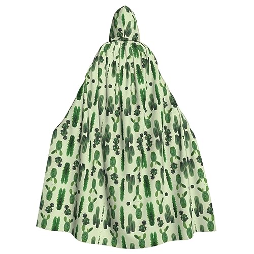 Dfeppjhg Umhang mit Kapuze und Kaktusaufdruck, für Halloween, Weihnachten, Party, Cosplay Dfeppjhg Umhang mit Kapuze und Kaktusaufdruck, für Halloween, Weihnachten, Party, Cosplay von Dfeppjhg