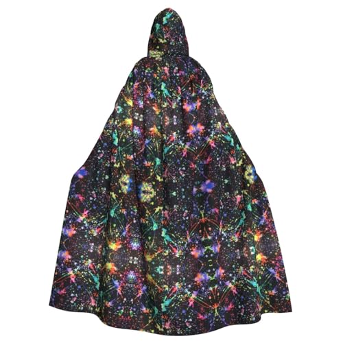 Dfeppjhg Umhang mit Kapuze und buntem Standarddruck, mit Kapuze, Halloween, Weihnachten, Party, Cosplay-Kostüm Dfeppjhg Umhang mit Kapuze und buntem Standarddruck, mit Kapuze, Halloween, Weihnachten, Party, Cosplay-Kostüm von Dfeppjhg