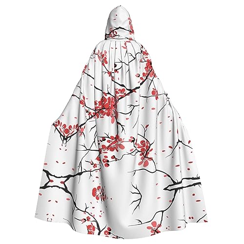 Dfeppjhg Zarter Kirschblüten-Umhang mit Kapuze und Kapuze für Halloween, Weihnachten, Party, Cosplay-Kostüme Dfeppjhg Zarter Kirschblüten-Umhang mit Kapuze und Kapuze für Halloween, Weihnachten, Party, Cosplay-Kostüme von Dfeppjhg