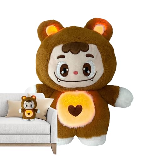 Dfstvup Beleuchtetes Musik Stofftier,Farbwechselndes Atmendes Kuscheltier - Multifunktionale Wohnaccessoires & Kuschelige Einschlafhilfe Für Kinder von Dfstvup