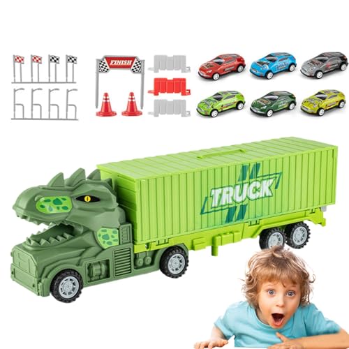 Dfstvup Carrier Truck Race Track Kids Toys, Autoträgerspielzeug - Boys Carrier Truck Interactive Kleinkindfahrzeuge - Buntes Rennstrecken Playset Early Education Toys für den Kindergarten zu Hause Dfstvup Carrier Truck Race Track Kids Toys, Autoträgerspielzeug - Boys Carrier Truck Interactive Kleinkindfahrzeuge - Buntes Rennstrecken Playset Early Education Toys für den Kindergarten zu Hause von Dfstvup