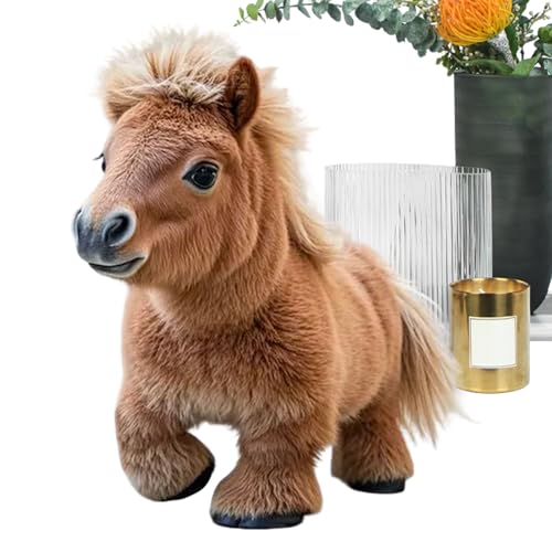 Dfstvup My Realistic Robot Ponys Walks, Barks, and Wags Its Tail - Electronic Pets My Little Ponys Toys, Ultra Realistic Interactive AI Robotic Horse Plush Toy, Just Like The Real Thing von Dfstvup