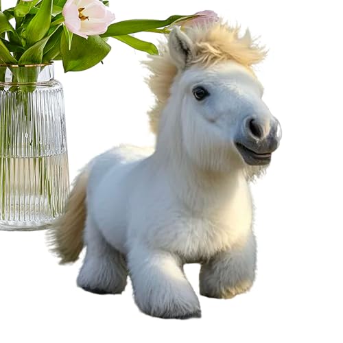 Dfstvup My Realistic Robot Ponys Walks, Barks, and Wags Its Tail - Electronic Pets My Little Ponys Toys, Ultra Realistic Interactive AI Robotic Horse Plush Toy, Just Like The Real Thing von Dfstvup