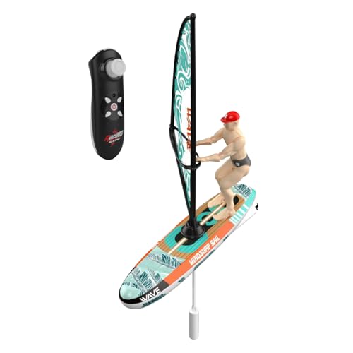 Dfstvup Spielzeugboote für Wasserspiele Fernbedienung, RC -Boot | RC -Boote für Erwachsene,Wasserdichtes Pool -Segelspiel mit LED -Leuchten, 2,4 GHz für Badewannenspiel, Outdoor -Abenteuer von Dfstvup