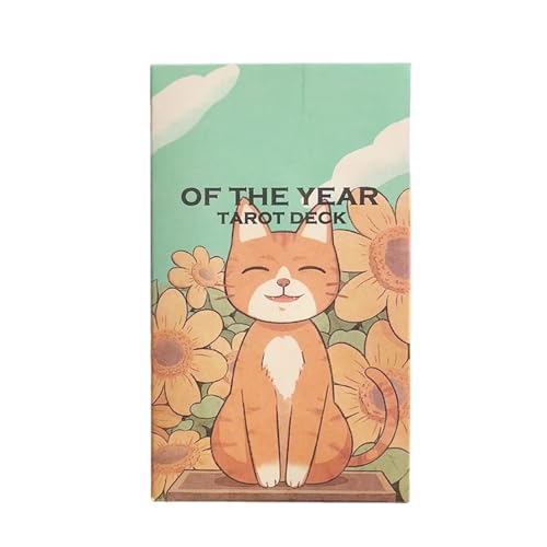 Dfstvup Tarotkarten, Tarot Lernen Für Anfänger, Jahresthema 10,5 x 6,2 cm Handliches Spirituelles Kartenset Mit 78 Karten Für Wahrsagerei Astrologie & Leseabenteuer von Dfstvup