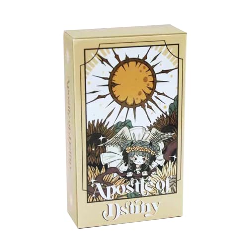 Dfstvup Tarotkarten Set - Gesellschaftsspiel Karten Sammlerstück Aus Papier,Umfassendes Orakel Set Mit 78 Karten Als Begleiter Für Gruppenaktivitäten Reisen Familie Kollegen Schule Jugendliche Mädchen Dfstvup Tarotkarten Set - Gesellschaftsspiel Karten Sammlerstück Aus Papier,Umfassendes Orakel Set Mit 78 Karten Als Begleiter Für Gruppenaktivitäten Reisen Familie Kollegen Schule Jugendliche Mädchen von Dfstvup