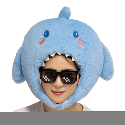 Dgayaeic Hai-Kostümhut Für Erwachsene - Halloween Verkleidung Tierkopfmaske - Weiche Cosplay Kopfbedeckung Kappe, Tierkopfmaske für Partys, Foto Requisiten, Karneval, Feste, Kostümierung, Aufführungen Dgayaeic Hai-Kostümhut Für Erwachsene - Halloween Verkleidung Tierkopfmaske - Weiche Cosplay Kopfbedeckung Kappe, Tierkopfmaske für Partys, Foto Requisiten, Karneval, Feste, Kostümierung, Aufführungen von Dgayaeic