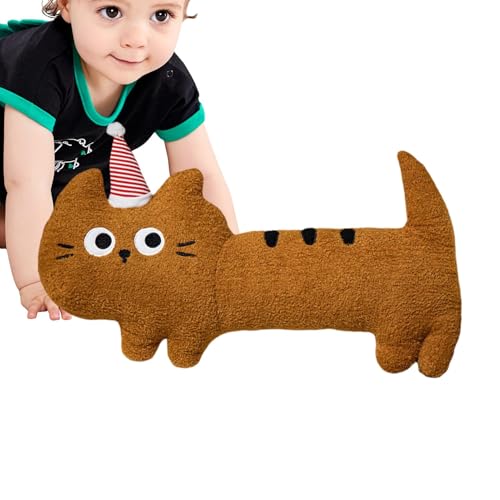 Dgayaeic Langes Katzenplüschkissen, kuscheliges Kätzchen Plüschspielzeug, weiches Tierkissen, fördert Komfort und Entspannung, vielseitig und leicht zu warten, 40 x 20 cm Katzenliebhaber K Dgayaeic Langes Katzenplüschkissen, kuscheliges Kätzchen Plüschspielzeug, weiches Tierkissen, fördert Komfort und Entspannung, vielseitig und leicht zu warten, 40 x 20 cm Katzenliebhaber K von Dgayaeic