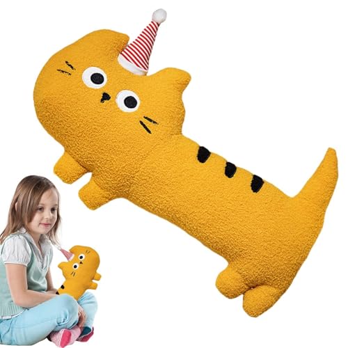 Dgayaeic Langes Katzenplüschkissen, kuscheliges Kätzchen Plüschspielzeug, weiches Tierkissen, fördert Komfort und Entspannung, vielseitig und leicht zu warten, 40 x 20 cm Katzenliebhaber K Dgayaeic Langes Katzenplüschkissen, kuscheliges Kätzchen Plüschspielzeug, weiches Tierkissen, fördert Komfort und Entspannung, vielseitig und leicht zu warten, 40 x 20 cm Katzenliebhaber K von Dgayaeic