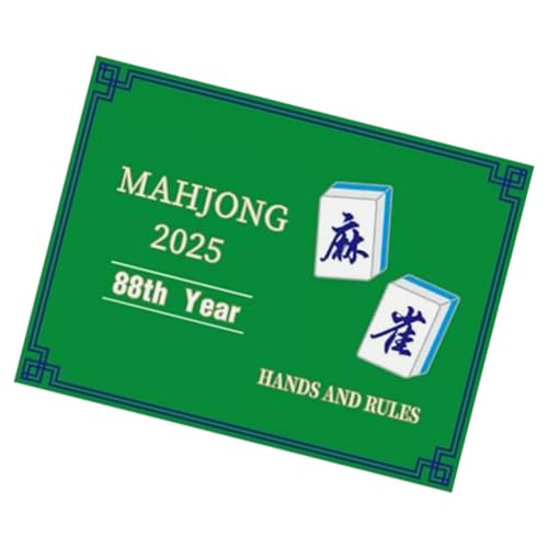 Dgayaeic Mahjong Regelkarte, Mahjong Score Karten, reisefreundliches Spiel, kompaktes und praktisches Design, anpassbar, 16 x 13 cm, perfekt für Partys und Turniere von Dgayaeic
