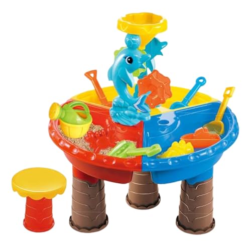 Dgayaeic Sand- und Wasserspieltisch, Strandtischspielzeug, interaktiver Sand- und Wasseraktivitätstischspiel -Set mit 25 Zubehör, STEM -Lernspielzeug, robust Dgayaeic Sand- und Wasserspieltisch, Strandtischspielzeug, interaktiver Sand- und Wasseraktivitätstischspiel -Set mit 25 Zubehör, STEM -Lernspielzeug, robust von Dgayaeic