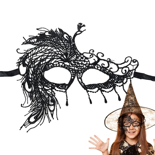 Dgayaeic Schwarze Spitze Augenmaske,Cosplay Kostüm Gesichtsmaske | Augenmaske für Party Cosplay Bühnenauftritte Halloween Weihnachten Dgayaeic Schwarze Spitze Augenmaske,Cosplay Kostüm Gesichtsmaske | Augenmaske für Party Cosplay Bühnenauftritte Halloween Weihnachten von Dgayaeic