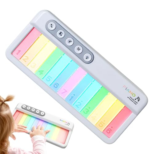 Electronic Piano Toy For Kids, Rainbow Early Learning Electronic Piano Keyboard, Touch Screen Keys W/ Multicolor Backlit, 5 Instrument Sounds 13 Demo Songs Portable Musical Instruments Educational Toy Electronic Piano Toy For Kids, Rainbow Early Learning Electronic Piano Keyboard, Touch Screen Keys W/ Multicolor Backlit, 5 Instrument Sounds 13 Demo Songs Portable Musical Instruments Educational Toy von Dgayaeic