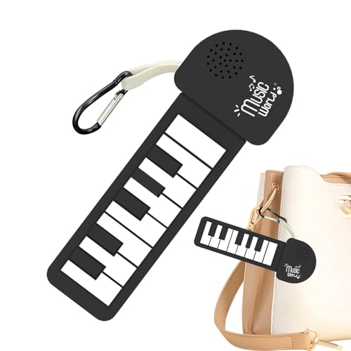 M-i-ni elektronisches Klavier, Piano-Tastaturen, tragbare Musik-Tastatur, faltbare, weiche Silikon-Touch-Tasten, mehrere eingebaute Töne und Rhythmen, wiederaufladbar/batteriebetrieben für Anfänger un von Dgayaeic