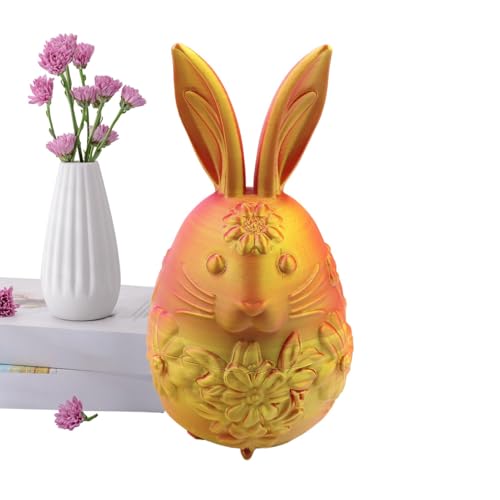 Realistic Easter Bunny Eggs, Empty Bunny Eggs Ornaments, Decorative Easter Animal Fidget Toys, Fun and Colorful, Kid-Friendly, 10x10x18cm Versatile Decor for Home von Dgayaeic
