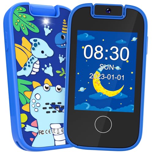 Dhapy Kinder Handy Smartphone, Touchscreen MP3 Player mit Dual Kamera Jungen Mädchen, Geburtstags Geschenke Lerntelefon Spielzeug ab 3 4 5 6 7 8 Jahre mit 8GB SD Karte, Blau Dhapy Kinder Handy Smartphone, Touchscreen MP3 Player mit Dual Kamera Jungen Mädchen, Geburtstags Geschenke Lerntelefon Spielzeug ab 3 4 5 6 7 8 Jahre mit 8GB SD Karte, Blau von Dhapy