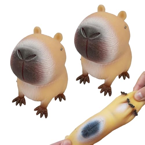 Dhqkqg Anti Stress Spielzeug, 2 Stück Kapybara Stressball Kinder, Capybara Antistress Spielzeug, Lustig Squishy Squeeze Spielzeug, Stress Squeeze Spielzeug, Anti Stress Geschenke für Erwachsene Kinder Dhqkqg Anti Stress Spielzeug, 2 Stück Kapybara Stressball Kinder, Capybara Antistress Spielzeug, Lustig Squishy Squeeze Spielzeug, Stress Squeeze Spielzeug, Anti Stress Geschenke für Erwachsene Kinder von Dhqkqg