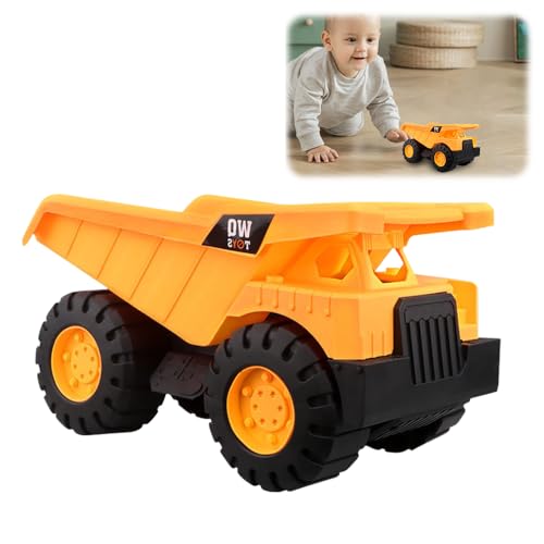 Dhqkqg Bagger Spielzeug, Sandspielzeug Bagger Sandkasten, Sandspielzeug Auto, Mini-Crew Kipplaster, Bagger Baufahrzeug, Sandbagger, Radlader, Sandspielzeugs für Kinder Ab 2-5 Jahr (Kipper) von Dhqkqg