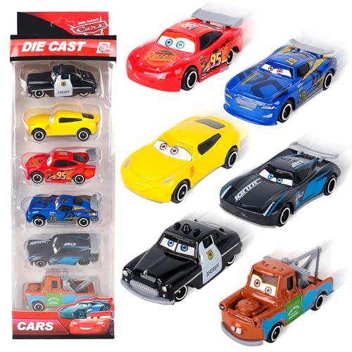 Dhqkqg Car Spielzeug, 6Pack Spielzeugauto Set, Legierung Kinderidee Spielfahrzeuge,Mini Spielzeugauto,Lightning Spielzeugauto Autos Set für ab 3 Kinder Jahren Jungen Mädchen Stile Variieren Dhqkqg Car Spielzeug, 6Pack Spielzeugauto Set, Legierung Kinderidee Spielfahrzeuge,Mini Spielzeugauto,Lightning Spielzeugauto Autos Set für ab 3 Kinder Jahren Jungen Mädchen Stile Variieren von Dhqkqg