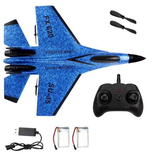 Dhqkqg F-22 RC Flugzeug, Ferngesteuertes Flugzeug Kinder Mit LED-Licht,2,4GHz 2 Kanal Flugzeug Ferngesteuert Mit USB Aufladung,Flugzeugs Spielzeug Mit Gyro Stabilisierungssystem Für Jungen Und Mädchen von Dhqkqg