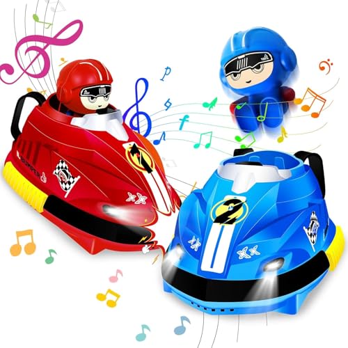 Dhqkqg Ferngesteuertes Auto, 2 PCS Autoscooter Kinder, 360° Drift Auto Ferngesteuert, Stunt Spielzeug Mit Coolen Lichtern und Musik, Geschenke für Jungen und Mädchen von Dhqkqg