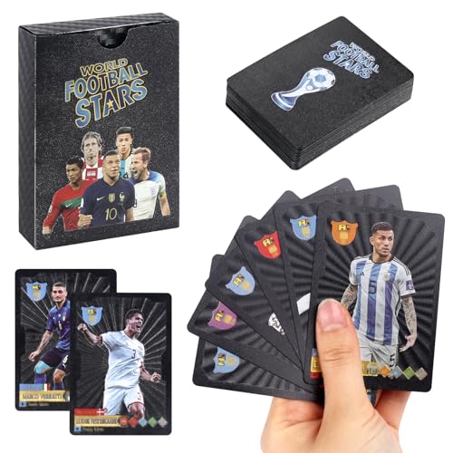 Dhqkqg Fußballkarten,Fußball Karten (Schwarz) von Dhqkqg