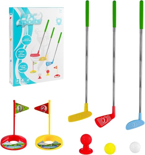 Dhqkqg Kinder-Golfschläger-Set, Golf-Kleinkind-Spiele-Set, Indoor-Kleinkind-Golf-Set, Geschenke für Jungen und Mädchen Dhqkqg Kinder-Golfschläger-Set, Golf-Kleinkind-Spiele-Set, Indoor-Kleinkind-Golf-Set, Geschenke für Jungen und Mädchen von Dhqkqg