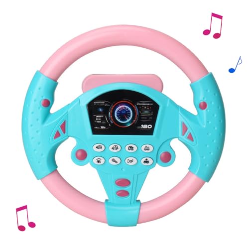 Dhqkqg Kinder Lenkrad Spielzeug, Lenkrad Kinder, Lustiges Kleinkind-Lenkrad-Spielzeug mit Licht und Sound, Kinder Elektrische Früherziehung Simulation Lenkrad Spielzeug für Jungen und Mädchen (Rosa) Dhqkqg Kinder Lenkrad Spielzeug, Lenkrad Kinder, Lustiges Kleinkind-Lenkrad-Spielzeug mit Licht und Sound, Kinder Elektrische Früherziehung Simulation Lenkrad Spielzeug für Jungen und Mädchen (Rosa) von Dhqkqg