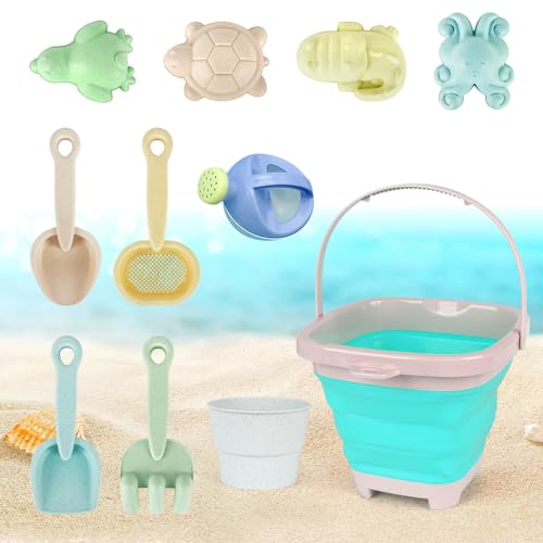 Dhqkqg Sandspielzeug Set,11 Stück Kinder Sandkasten Spielzeug mit Eimer,Strandspielzeug für Kinder,Sandspielzeug Faltbar, Strandspielzeug mit Faltbarer Eimer,für ab 1 Jahre Mädchen Junge Dhqkqg Sandspielzeug Set,11 Stück Kinder Sandkasten Spielzeug mit Eimer,Strandspielzeug für Kinder,Sandspielzeug Faltbar, Strandspielzeug mit Faltbarer Eimer,für ab 1 Jahre Mädchen Junge von Dhqkqg