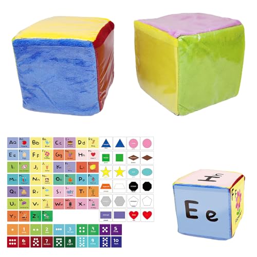 Dhqkqg Würfel mit Einstecktaschen, 2 Stück Würfel mit Taschen, Schaumstoffwürfel, Taschenwürfel mit 48 Karte, DIY Education Spiele für Kindergarten, Vorschule, Schule, Frühes Lernen (Mehrfarbig) Dhqkqg Würfel mit Einstecktaschen, 2 Stück Würfel mit Taschen, Schaumstoffwürfel, Taschenwürfel mit 48 Karte, DIY Education Spiele für Kindergarten, Vorschule, Schule, Frühes Lernen (Mehrfarbig) von Dhqkqg