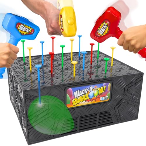 Wack A Balloon Party Edition | Verbessertes Strategiespiel | Größer, lauter und spannender | Perfekt für Partys und Spieleabend | Spaß für Kinder und Erwachsene | Spielen Sie alleine oder mit Freunden Wack A Balloon Party Edition | Verbessertes Strategiespiel | Größer, lauter und spannender | Perfekt für Partys und Spieleabend | Spaß für Kinder und Erwachsene | Spielen Sie alleine oder mit Freunden von DiFFY TOYS AND GAMES