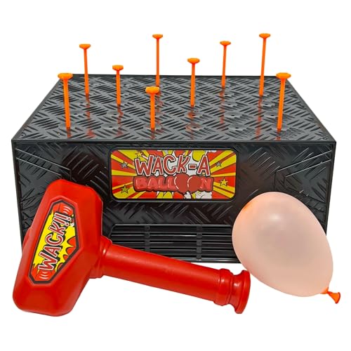 Wack A Balloon Strategie-Brettspiel, Familienspielabend, für Kinder und Erwachsene, spielen Sie Solo oder fordern Sie Freunde heraus, beliebte Social-Media-Spiele, die jeder spielen kann, ab 4 Jahren von DiFFY TOYS AND GAMES