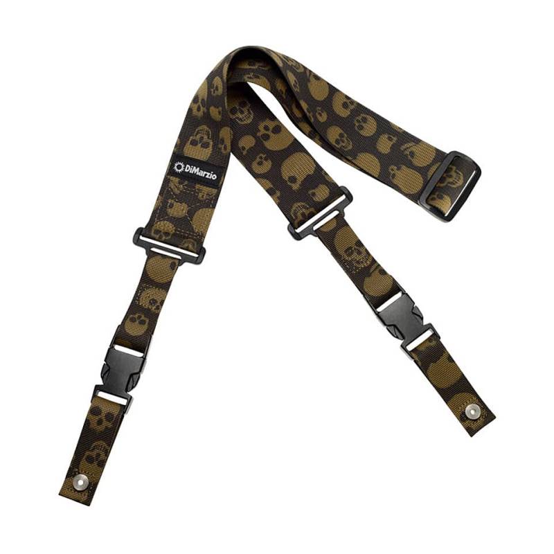 DiMarzio DD 2200MGSK Clip Lock Strap Cordura Camo Skulls Gitarrengurt von DiMarzio